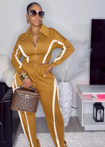 CHI TWO-PIECE SET (BROWN)