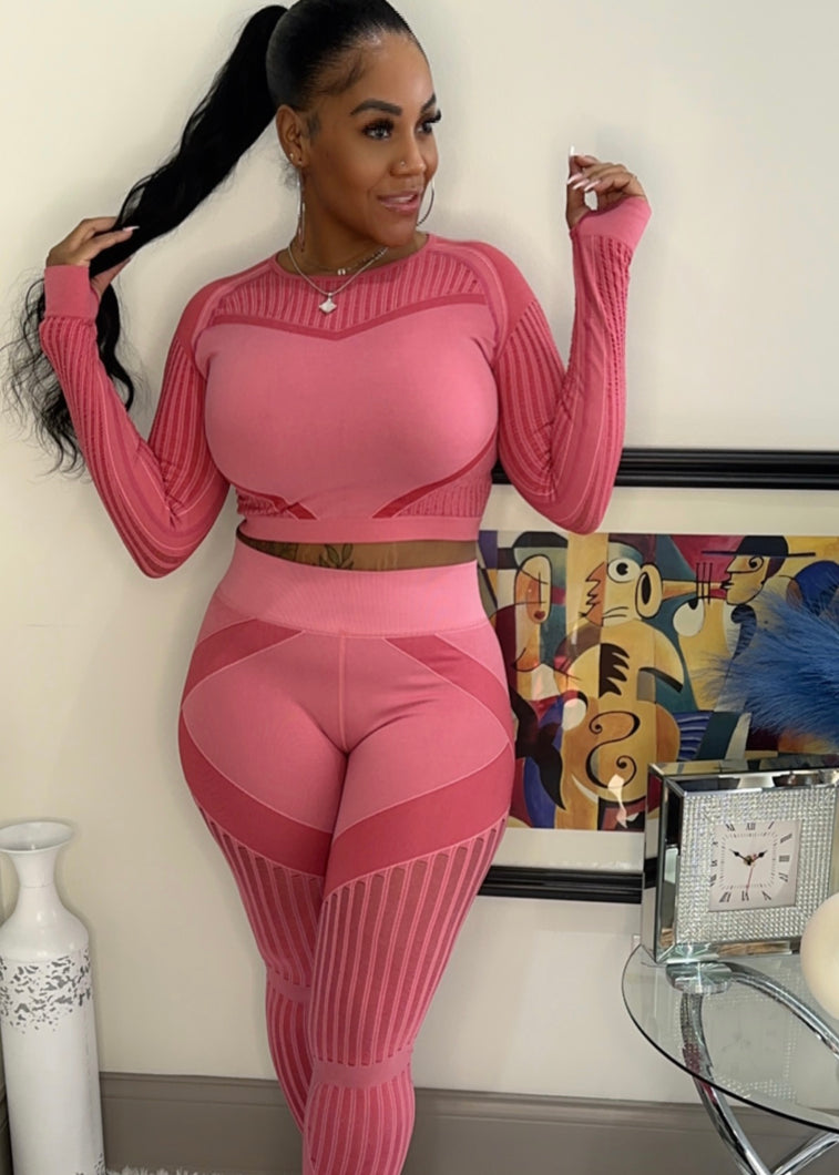 PRETTY IN PINK TWO-PIECE SET