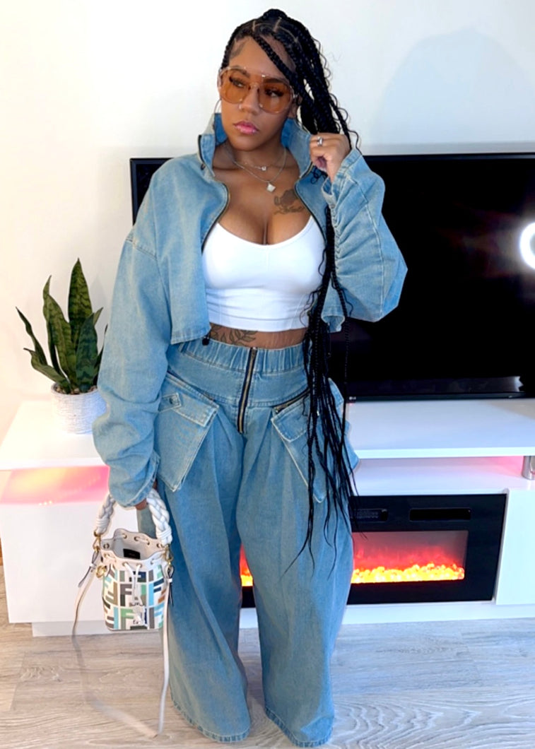 JEAN TWO-PIECE SET