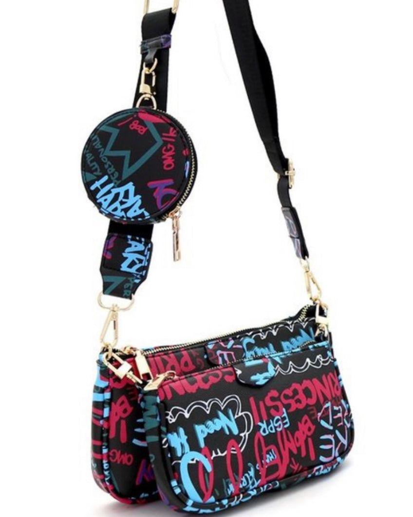 GRAFFITI CROSSBODY BAG