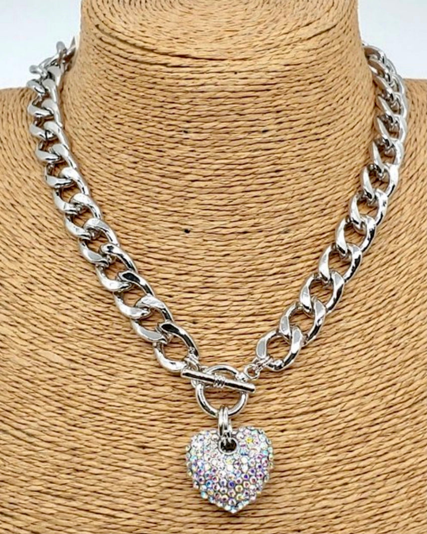 HEART CHAIN (SILVER)